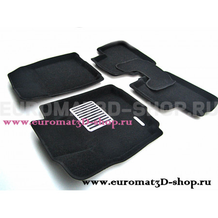 Текстильные 3D коврики Euromat3D Lux в салон для Suzuki Sх4 (2006-2014) № EM3D-004810