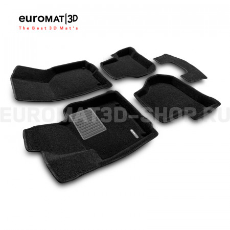 Текстильные 3D коврики Euromat3D Business в салон для Skoda Octavia A5 (2004-2013) № EMC3D-004502