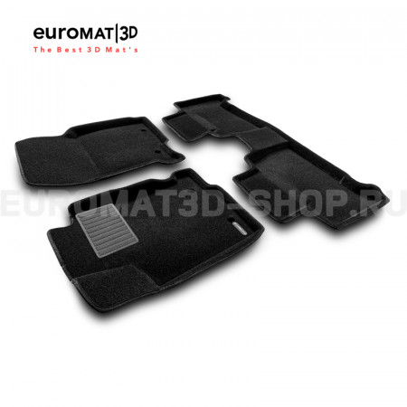 Текстильные 3D коврики Euromat3D Business в салон для Lexus NX (2014-2021) № EMC3D-003211