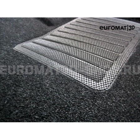 Текстильные 3D коврики Euromat3D Business в салон для Audi A7 (2010-2018) № EMC3D-001107