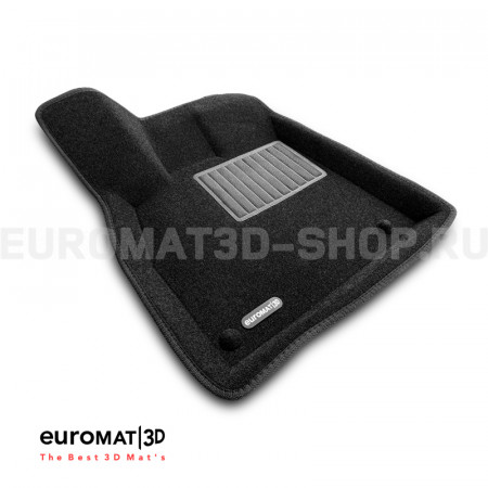 Текстильные 3D коврики Euromat3D Business в салон для Audi Q5 (2017-2020) № EMC3D-001101