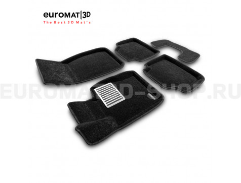 Текстильные 3D коврики Euromat3D Lux в салон для Bmw 3 (F30) X-Drive (2010-2018) № EM3D-001223
