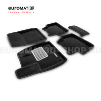 Текстильные 3D коврики Euromat3D Lux в салон для Jaguar I-Pace (2018-) № EM3D-002758