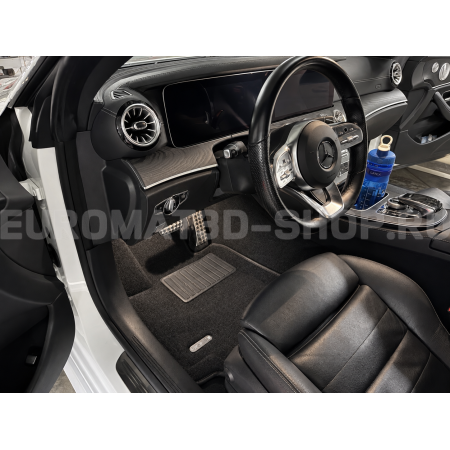 Текстильные 3D коврики Euromat3D Business в салон для Mercedes E-Class Coupe (C238) (2017-) № EMC3D-003507