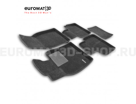Текстильные 3D коврики Euromat3D Premium в салон для Toyota Camry XV80 (2024-) № EMPR3D-005112