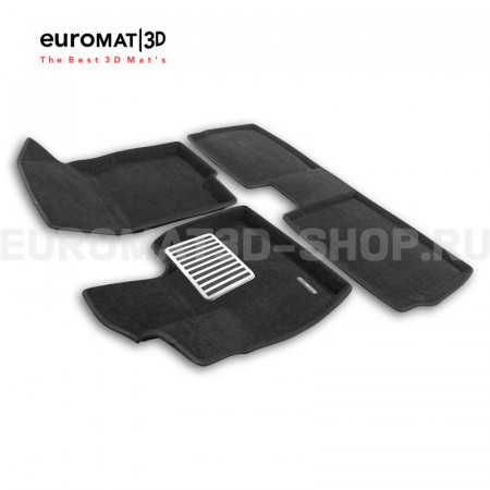 Текстильные 3D коврики Euromat3D Lux в салон для Omoda C7 (2024-) № EM3D-001462