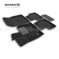 Текстильные 3D коврики Euromat3D Premium в салон для Toyota Rav 4 (2026-) (XA60) № EMPR3D-005114